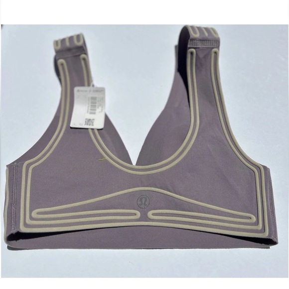 NWT Lululemon Get in Line Bra Violet Verbena/Chrome Size 4 - Picture 6 of 7